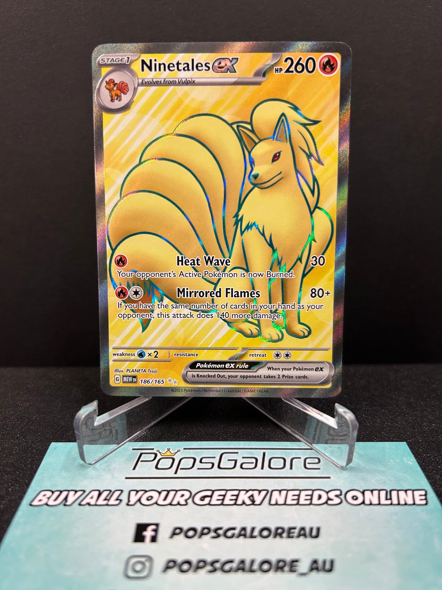 Ninetales ex 186/165 - Pokemon TCG S&V: 151 English