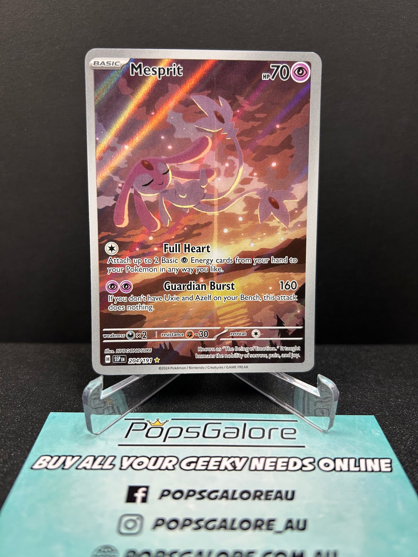 Mesprit 204/191 - Pokemon TCG SV: Surging Sparks