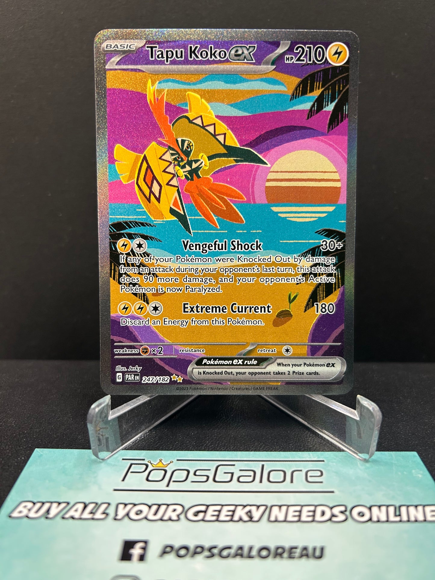 Tapu Koko ex 247/182 - Pokemon TCG S&V: Paradox Rift