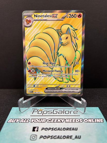 Ninetales ex 186/165 - Pokemon TCG S&V: 151 English