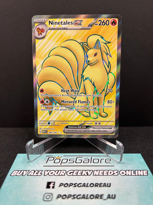 Ninetales ex 186/165 - Pokemon TCG S&V: 151 English