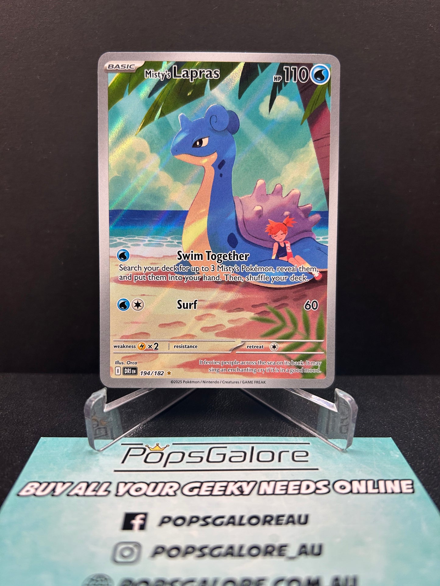 Misty's Lapras 194/182 - Pokemon TCG SV: Destined Rivals