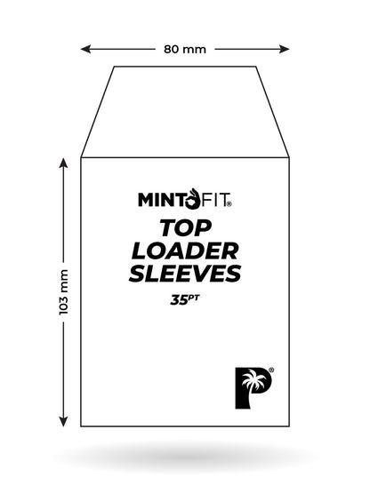 MintFit 35PT Top Loader Sleeves - 100pc POG